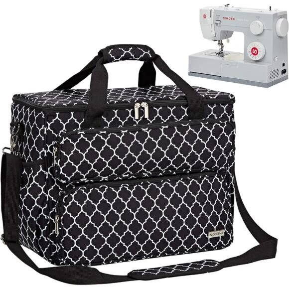 Sewing Machine Carrying Case, Universal Travel Tote Bag with Shoulder - Picture 8 of 14